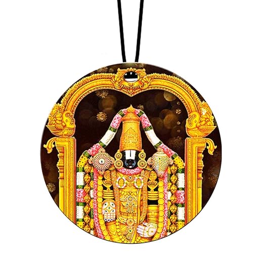 GiftzLane Tirupati Balaji Car Hanging for Car Interior Decor for Good