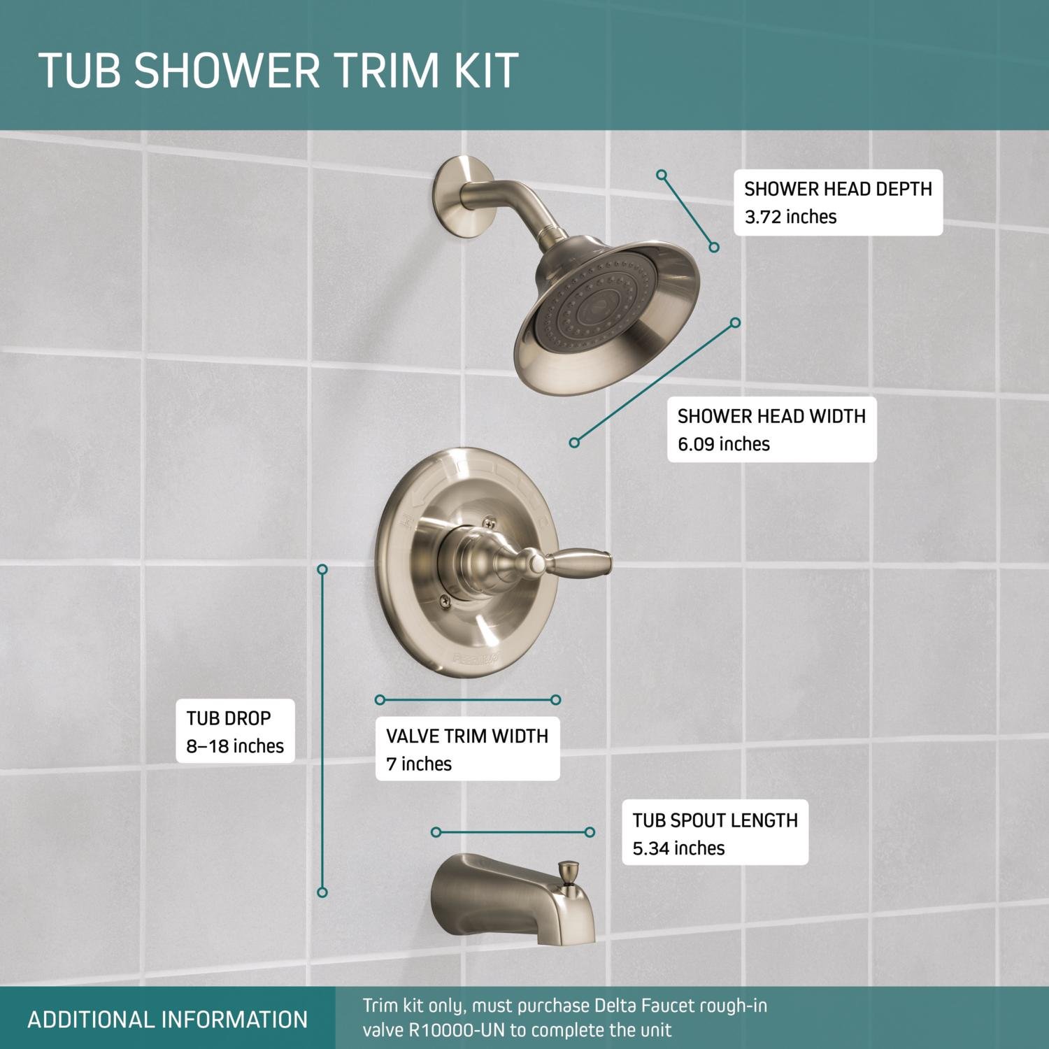Peerless Ptt188790 Ob Apex Tub And Shower Trim Oil Bronze Delta