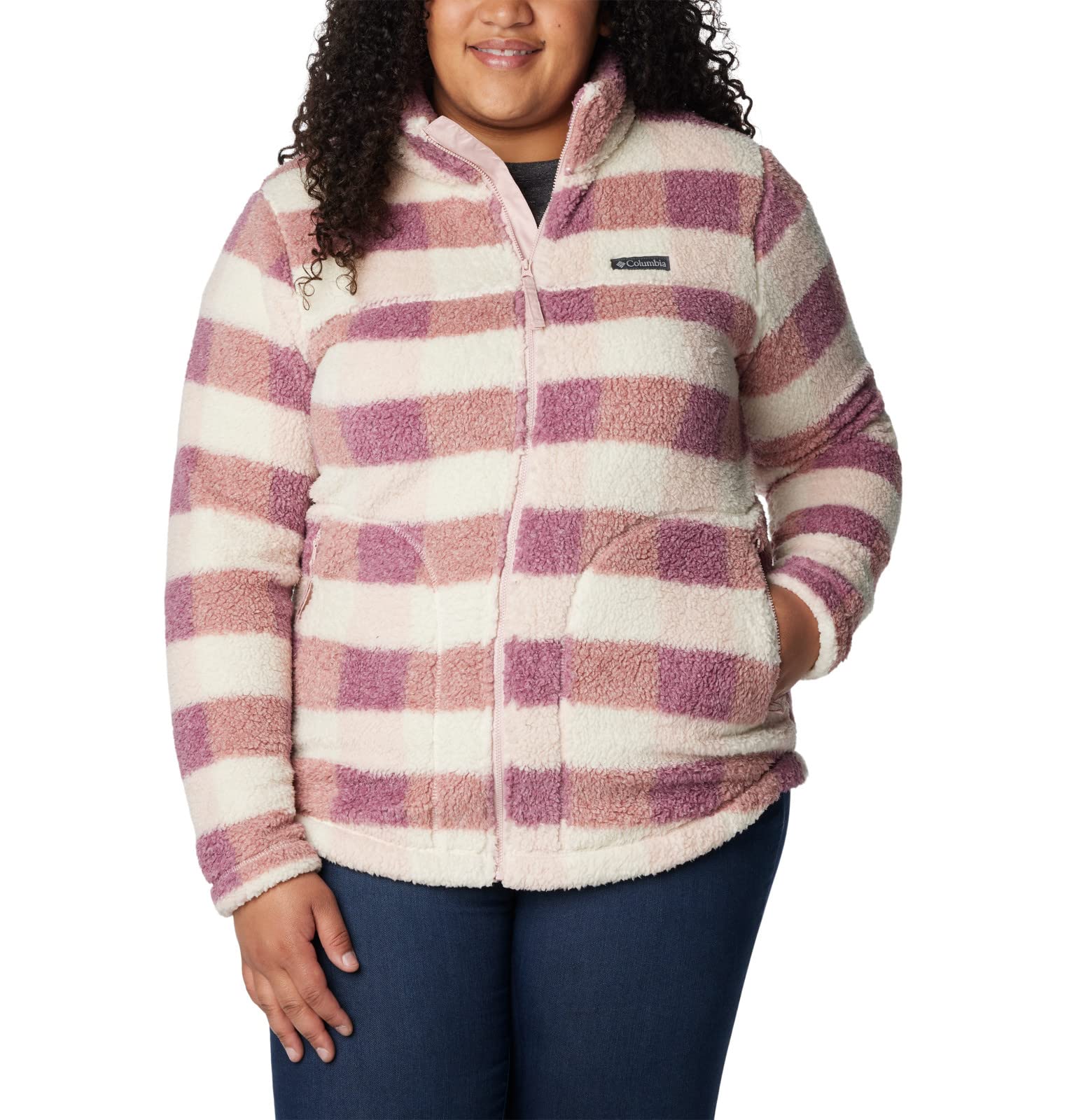 Columbia Women's West Bend Full Zip, Dusty Pink
