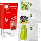 20 Reusable Vacuum Seal Bags for Food, Compatible with Most Handheld Vacuum Sealer, BPA-Free, Sous Vide Bags, Upgraded Sturdy Air Valve (8 Small, 8 Medium, 4 Large), Vacuum Sealer not Included