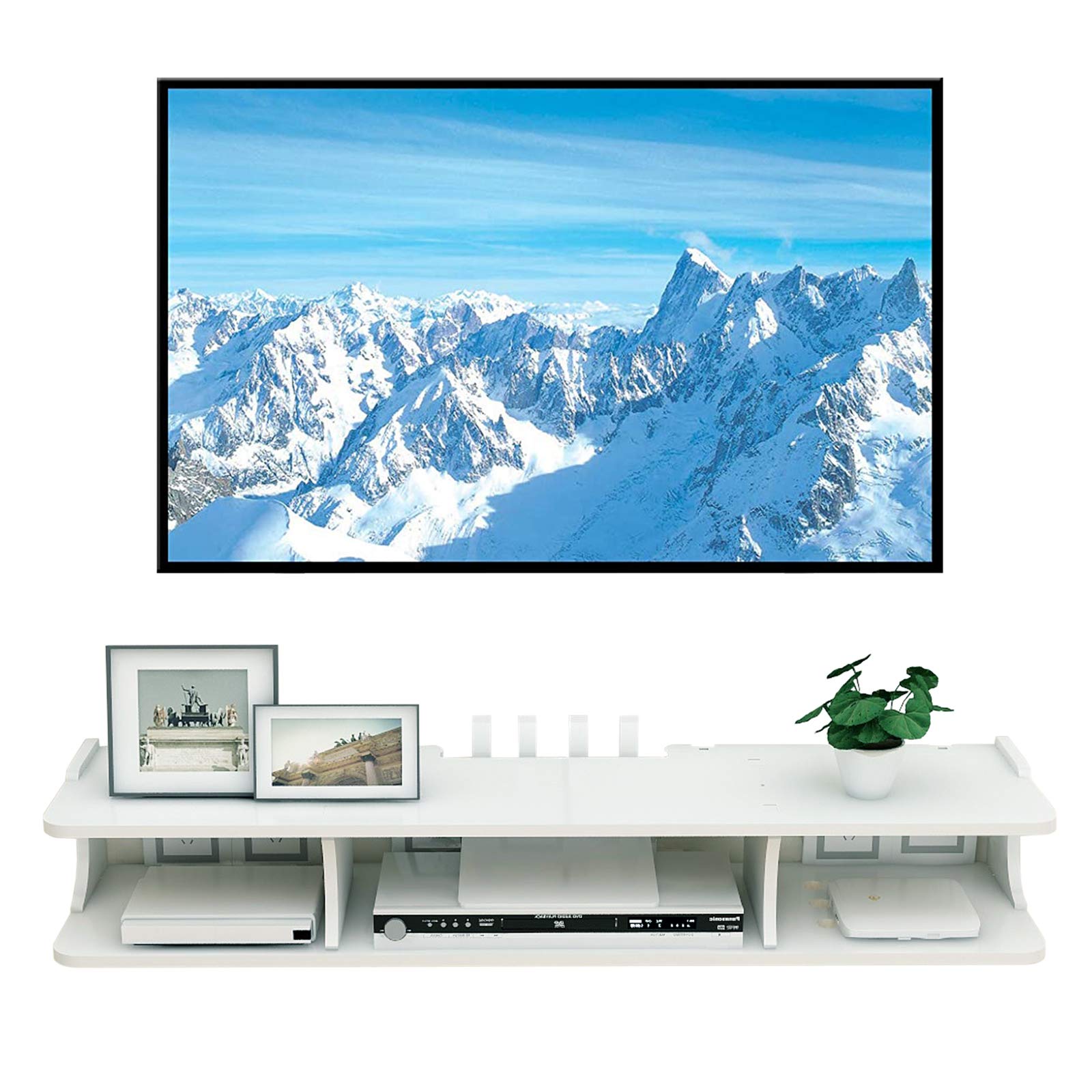 Buy ODNUM Entertainment Center TV Console Floating TV Stand Wall ed
