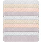Toulite 10Pcs Reusable Cotton Bra Liners for Sweat | Soft 3 Layer Cotton and Polyester Liners Absorb Underboob Sweat and Reduce Chafing for Daily, Work, Travel, Exercise Wear