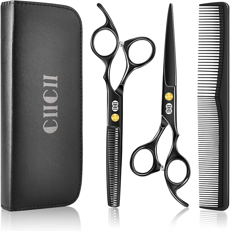 CIICII Hair Cutting Scissors 6.7 Inch Professional Hair Shears Set