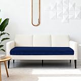Teynewer Sofa Seat Cushion Covers Velvet Stretch Non Slip 2 Seater Blue view 3