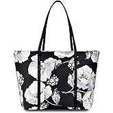 Chrysansmile Large Tote Bag for Women Work Nylon Shoulder Bags Waterproof Beach Bag Flower Womens Purses and Handbags