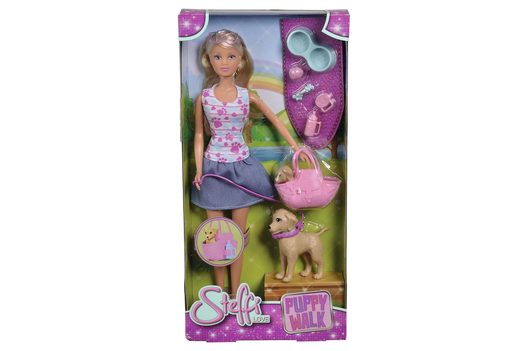 STEFFI LOVE - Puppy Walk Doll Playset - 29cm