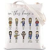 ENSIANTH TV Show Inspired Handbag Parks House Rules Tote Bag In This House TV Show Merch Pawnee National Park Gift (Park house bag)