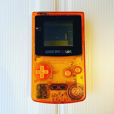 Amazon Co Jp ゲームボーイカラー 橙 橙オレンジクリアカスタム プロサウンド可 新品外装ledボタンレンズ バックライトオプション有り ホビー 通販