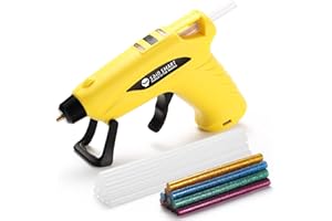 SainSmart Mini pistolet à colle chaude sans fil avec design anti-goutte et 20 bâtons de colle pour décorations de Noël, brico