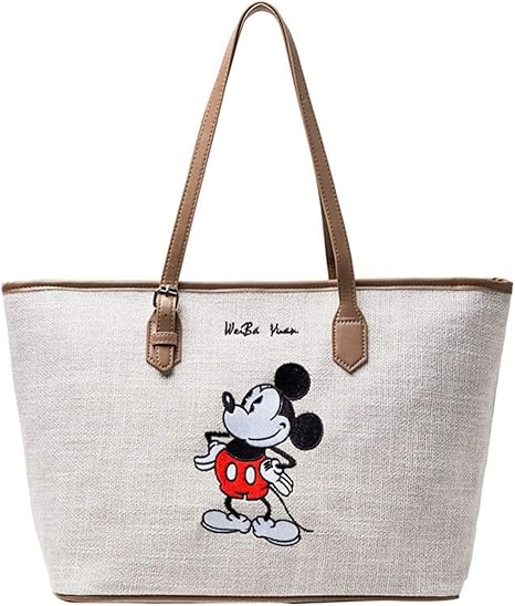 Amazon Co Jp ディズニー トートバッグ ミッキー ドナルドダック 無地 レディース ショルダーバッグ マザーズバッグ 大容量a4 シンプル 肩掛け手提げ 通勤 通学 ビジネス 旅行 就活 学生 ジム 普段使い プレゼント シューズ バッグ