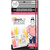 me & my BIG ideas Accessory Book Bundle - The Happy Planner Scrapbooking Supplies - Super Mom Theme - 4 Sticky Note Pads & 1