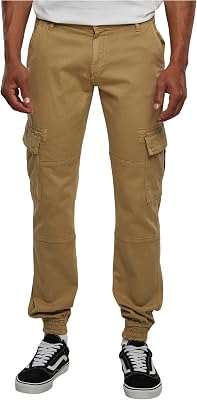 Pantalones Cargo para Hombre, de Sarga, para Hombre, Disponibles en Muchos Colores, Tallas 30 – 44, Arena, 38
