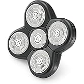 Compatible with Telfun Replacement Heads,1Pack Replacement Head Fit for Telfun Upgrade 5-in-1 Electric Head Shavers for Bald Men (1Pack)