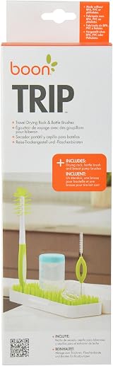TOMY Boon LAWN Large Baby Bottle Dryer Rack Portable Dual-Ended Brush view 7