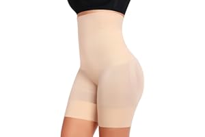Werena Tummy Control Shapewear Shorts for Women Seamless High Waisted Body Shaper Underwear Anti Chafing Under Dress Girdle