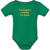 Oregon Fan The Beavers Smell Like My Diaper Funny Baby Bodysuit Outfit Gift