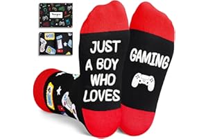 HAPPYPOP Gaming Gifts Teen Boys - Baseball Hockey Football Basketball Gaming Socks for Men