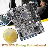 Lodokdre B75 12 Card Mining Motherboard CPU Fan 8GB DDR3 RAM 128GB SSD 12 USB3.0 view 3