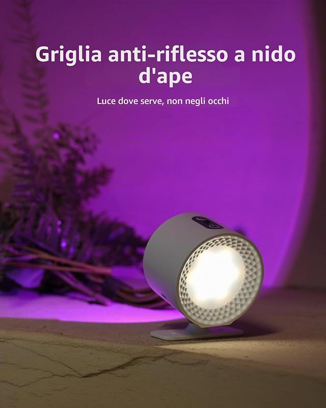 Applique da Parete LED RGB Senza Fili con Telecomando — foto 6 di 8