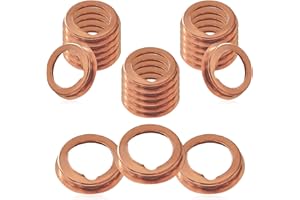 CMERTO 20Pcs Oil Drain Plug Gasket, Copper Crush Washer Compatible with Nissan/Infiniti G35 G37 Nissan - Rogue Sentra Xterra Altima Frontier Armada Jukes 350Z OEM 11026-JA00A