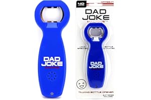 THE ULTIMATE DAD JOKE BUTTON Gifts for Dad and Fathers - Talking Dad Joke Bottle Opener with 40 Funny Dad Jokes- Dad Gifts from Daughter, Dad Birthday Gift, Gifts for Men, Guys, Grandpas, Uncles