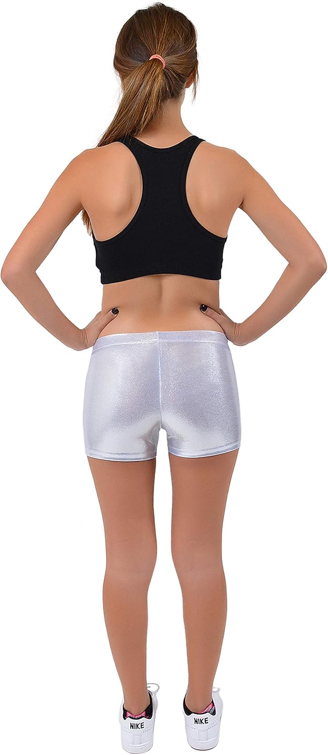 Girl's and Women's Cotton Stretch Booty Shorts | Comfortable | Made in The USA: Clothing