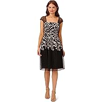 Amazon.com: Adrianna Papell Women's Beaded Midi Dress | Sleeveless Dinner  Party Dress with Floral Beading & Sheer Trim Details, Midnight Multi, 4 :  Clothing, Shoes & Jewelry