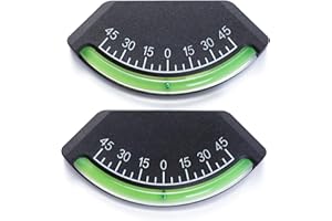 MALLORYX RV Level-Graduated Scale Stick On Leveling System,High Visibility brass ballfor Off-Road Vehicle, Jeep, Truck, RV, Camper, Trailer, or Boat (Marine Vessels or Sailboat) Adhesive Mounted Level (0-45°)