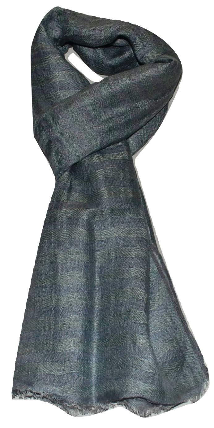 100% Pure Linen Scarf, Two Tone Stripes In Twill & Gauze, Linen Scarf. 100% Pure Linen Scarf, Two Tone Stripes In Twill & Gauze, Linen Scarf.