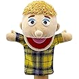Family Hand Puppets,Puppets for Kids Role Paly Family Members 13.4 INCH Multi-Ethnic Puppets Plush Soft Hand Puppets Family Puppets Story Toys, Puppets for Girls Boys Finger Puppets Puppet Set Gifts