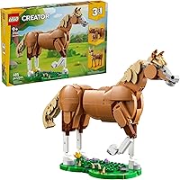 LEGO Creator 3 in 1 Beautiful Horse Building Toy for Kids - Learning Toy for Girls & Boys, Ages 9+ - Build a Horse, Bear, or 
