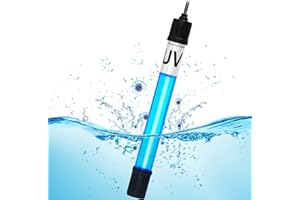 TARARIUM Aquarium Light 7W for 55-155 Gallon CTUV-H5F/ CTUV-H8F/JUP-03/S8F Replacement Bulb Submersible Clean Green Lamp for Cloudy Fish Tank Pond Pools Fountains Crystal Clear