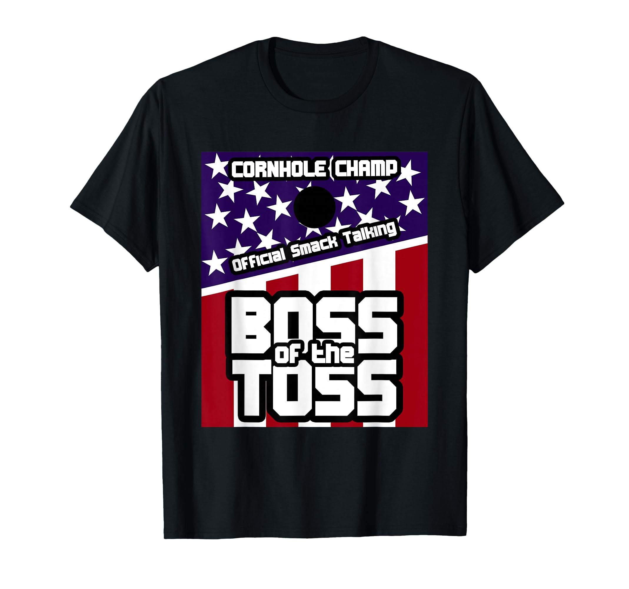 Funny Cornhole Champ Player Boss Toss Bag Jersey T-Shirt