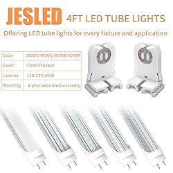 JESLED Non Shunted LED Tombstones - (Pack of 50) T8
