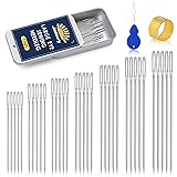 35 Pcs Large Eye Sewing Needles, 7 Size Sewing