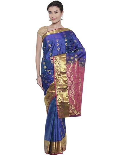Dharmavaram Silk Saree - Royal Blue - (CCMYSS7574)