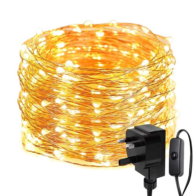 LE 20 Metre String Lights, 200 LED Fairy Lights Plug in, IP65