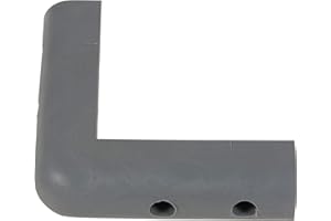 Vestil CB-2 Corner and Surface Guard, Thermoplastic Rubber, 3-15/16" Length, 3-15/16" Width, 1-1/16" Height, 1-1/16" Thick, 1