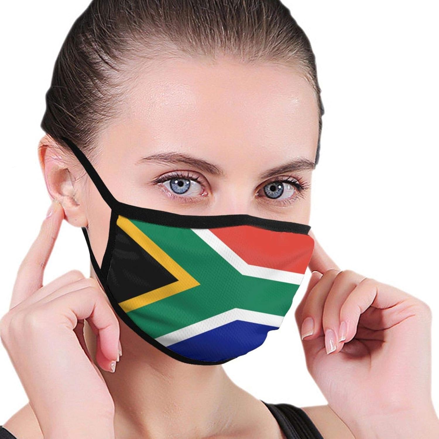 Flag of South Africa Funny Washable Reusable Face Mask Breathable Mouth