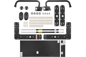 VEVOR Murphy Bed Kit, Queen Size, Vertical Deluxe DIY Wall Bed Mechanical Hardware Kit, Pneumatic Lever Heavy Duty Bed Frame Support, Folding Cabinet Wall Bed Space Saving Design for Guestroom