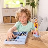 Melissa & Doug Magnetic Dress Up Doll Set with 24 Pieces, 8 Outfits view 2
