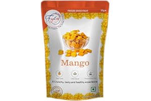 FZYEZY Natural Freeze Dried Fruit for Kids and Adults|Camping Vegan snacks dried Healthy Ready to eat fruit|Pantry groceries dehydrated fruit|20 GM (Mango, 20 gm)
