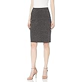 Star Vixen womens Below-knee Pencil With Back Slit skirts, Charcoal, Large US