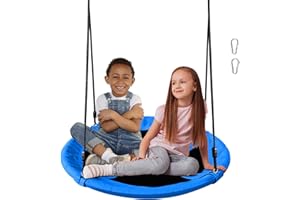 AOBOTE Saucer Swing for Kids - 40 Inch Outdoor Tree Swing with 660 lb Weight Capacity, 900D Oxford Waterproof Fabric and Hooks