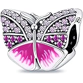 MICOO 925 Sterling Silver Charms for Bracelets and Necklaces Airplane Passport Dangle Pendants Evil Eye Butterfly Charms Beads Jewelry Gift for Women