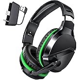 WolfLawS Wireless Gaming Headset for Xbox Series X|S, Xbox One, PS5, PC, Mac, Switch – Bluetooth Headphones with Noise Cancelling Mic, 60H Playtime, Low Latency, Lightweight for Gamers