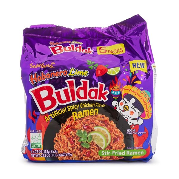 SAMYANG, HOT CHICKEN HABANERO LIME BULDAK, 4.8 OUNCE,...
