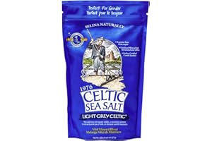 Celtic Sea Salt, Light Grey Mineral Sea Salt, 8 oz Resealable Bag Unrefined, Hand-Harvested, Vital Minerals, Family Founded Since 1976