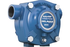 Delavan Cast Iron 8-Roller Pump - 24 GPM, 150 PSI, 1000 RPM, Model 8900C