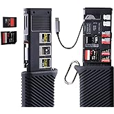 PGYTECH USB 3.2 CFexpress A Card Reader Case 10GBps (CFexpress-A, Black) | CreateMate High-Speed Gen 2 CFexpress Type A/SD/TF Card Reader &amp; Holder Aluminum Alloy for Photographer Dual-Slot Transfer